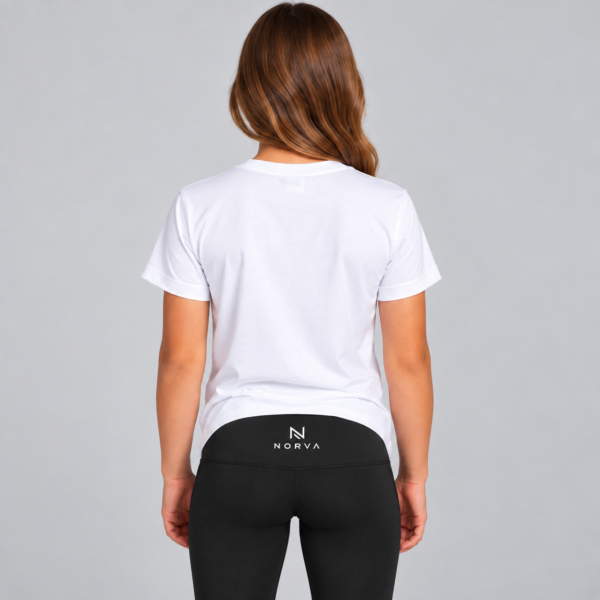 norva-kids-core-tee-white-back.jpg NORVA Kids Core Tee vit barn bakifrån