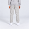 nerva-kids-core-sweatpants-oatmeal-grey-back NERVA Kids Core Sweatpants i ljusgrått, unisex mjukisbyxor för barn, bakifrån.